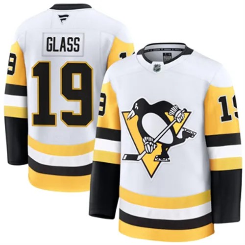 Men's Pittsburgh Penguins Fanatics Cody Glass Authentic 2024-25 Away White Stitched NHL Hockey Jersey