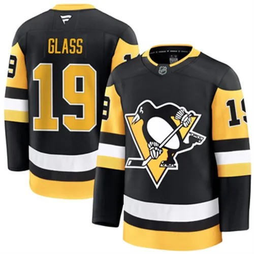 Men's Pittsburgh Penguins Fanatics Cody Glass Authentic 2024-25 Home Black Stitched NHL Hockey Jersey