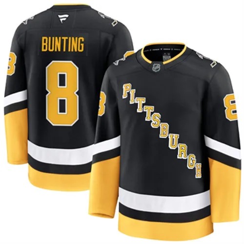 Men's Pittsburgh Penguins Fanatics Michael Bunting Authentic 2024-25 Alternate Black Stitched NHL Hockey Jersey