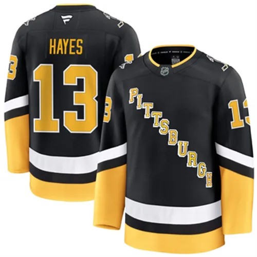 Men's Pittsburgh Penguins Fanatics Kevin Hayes Authentic 2024-25 Alternate Black Stitched NHL Hockey Jersey