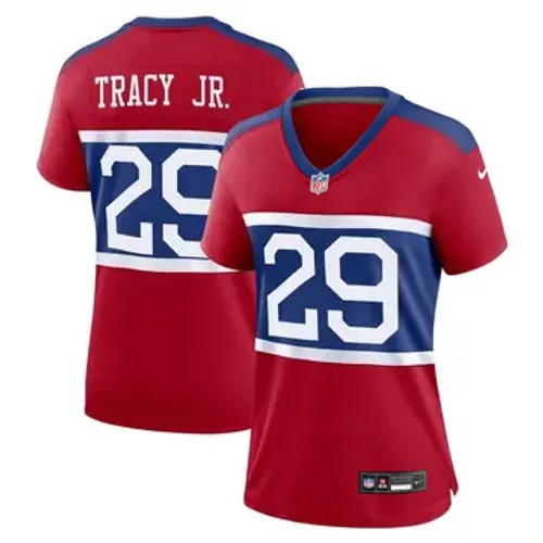 Women's New York Giants #29 Tyrone Tracy Jr. Alternate Game Red Nike Stitched NFL Football Jersey