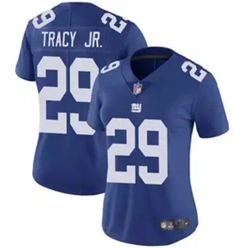 Women's New York Giants #29 Tyrone Tracy Jr. Vapor Limited Royal Nike Stitched NFL Football Jersey