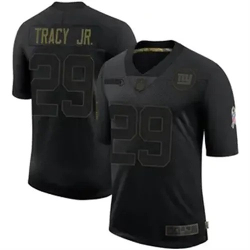 Men's New York Giants #29 Tyrone Tracy Jr. Vapor Limited 2020 Salute to Service Black Nike Stitched NFL Football Jersey