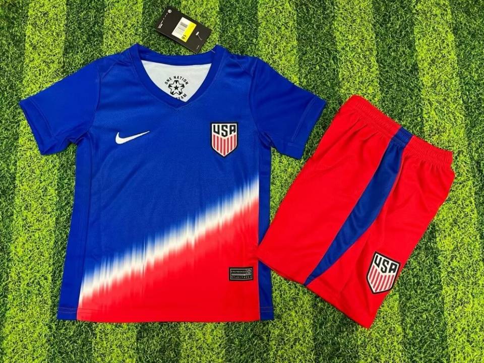 Women's American Team Custom 2024-25 Royal Away Soccer Jersey Suit