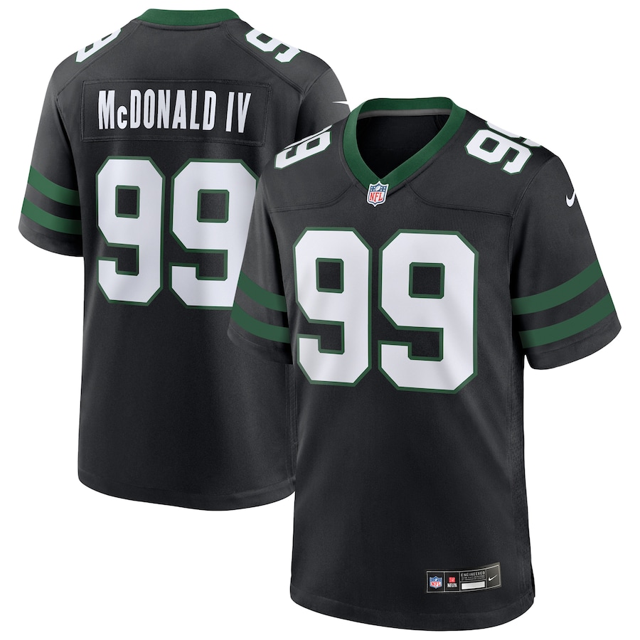 Men's New York Jets #99 Will McDonald IVBlack Vapor Untouchable Limited Football Stitched Jersey