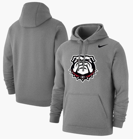 Men's Georgia Bulldogs Gray Pullover Hoodie