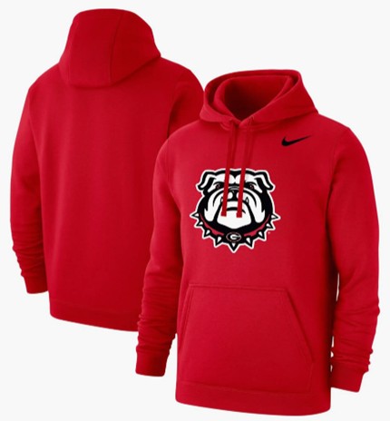 Men's Georgia Bulldogs Red Pullover Hoodie