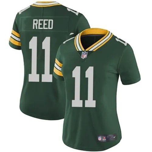 Women's Green Bay Packers Nike #11 Jayden Reed Vapor Limited Green Stitched NFL Jersey