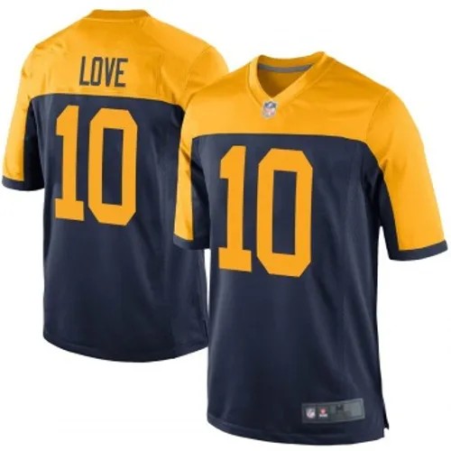 Men's Green Bay Packers Nike #10 Jordan Love Vapor Limited Navy Blue Stitched NFL Jersey