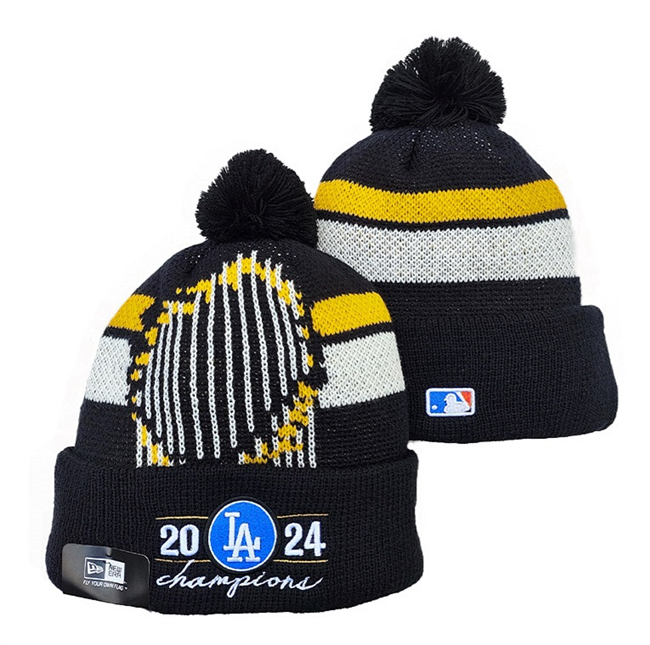 Los Angeles Dodgers 2024 World Series Champions Knit Hats 004