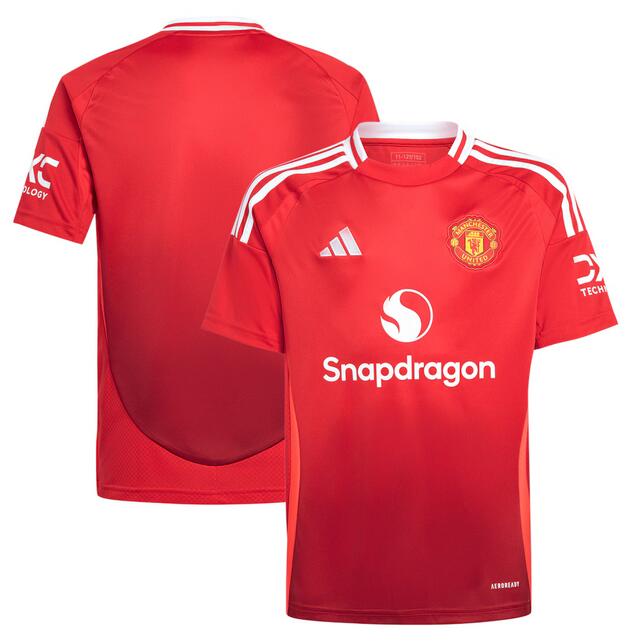 Men's Manchester United Custom 2024-25 Red Home Soccer Jersey