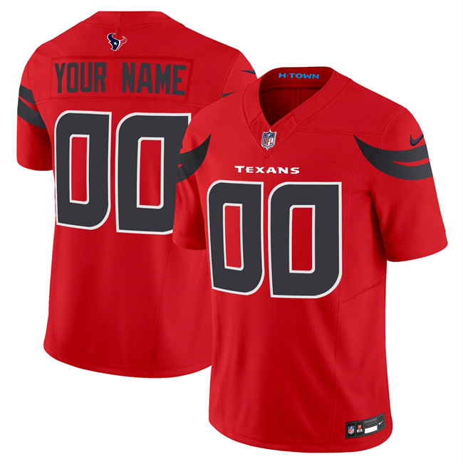 Youth Houston Texans Active Player Custom Red 2024 Alternate F.U.S.E Vapor Untouchable Limited Stitched Football Jersey