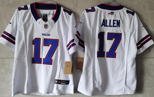 Women's Buffalo Bills #17 Josh Allen White F.U.S.E. Vapor Untouchable Limited Stitched Football Jersey