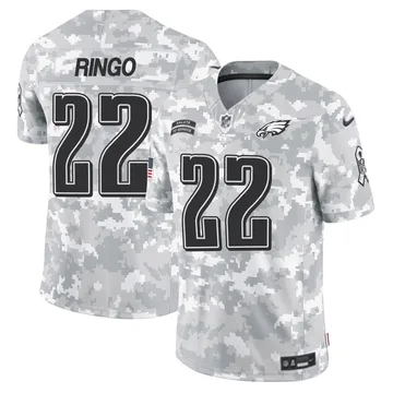 Men's Philadelphia Eagles #22 Kelee Ringo Limited 2024 Salute to Service Arctic Camo Nike Stitched NFL Jersey