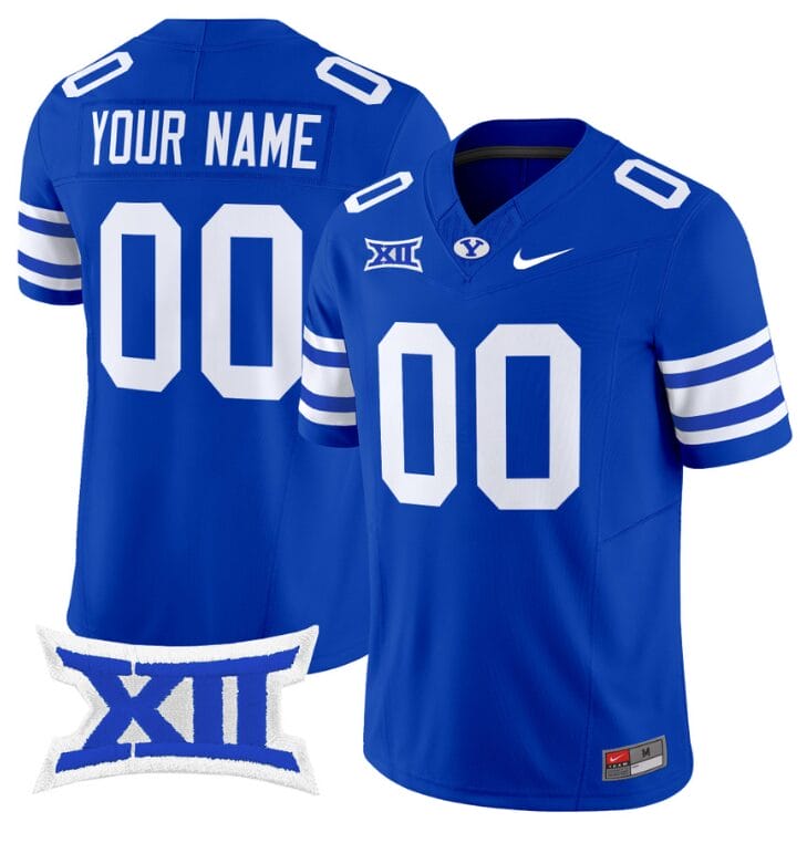 Youth & Toddler Nike Custom BYU Cougars Jersey Name and Number F.U.S.E. Vapor Limited College Football Stitched Royal