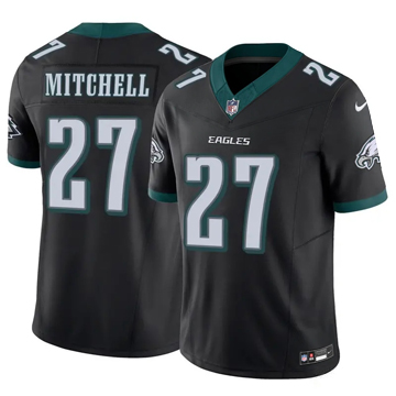 Youth Philadelphia Eagles #27 Quinyon Mitchell Vapor F.U.S.E. Limited Black Nike Stitched NFL Jersey