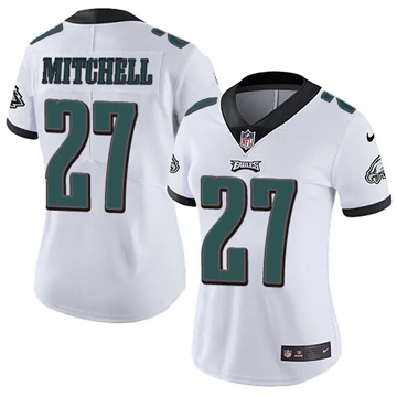 Women's Philadelphia Eagles #27 Quinyon Mitchell Vapor Limited White Nike Stitched NFL Jersey