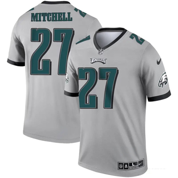 Men's Philadelphia Eagles #27 Quinyon Mitchell Limited Inverted Legend Gray Nike Stitched NFL Jersey