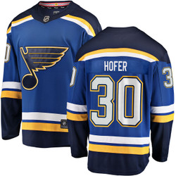 Men's Fanatics Joel Hofer St. Louis Blues Home Breakaway Jersey