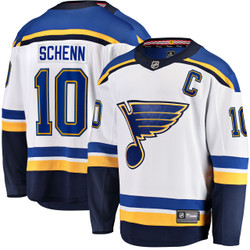 Men's Fanatics Brayden Schenn St. Louis Blues Away Breakaway Jersey