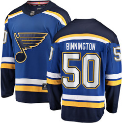 Men's Jordan Binnington St. Louis Blues Home Breakaway Jersey