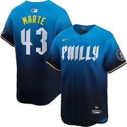 Men's Yunior Marte Philadelphia Phillies Nike Blue 2024 City Connect Limited Stitched Jersey