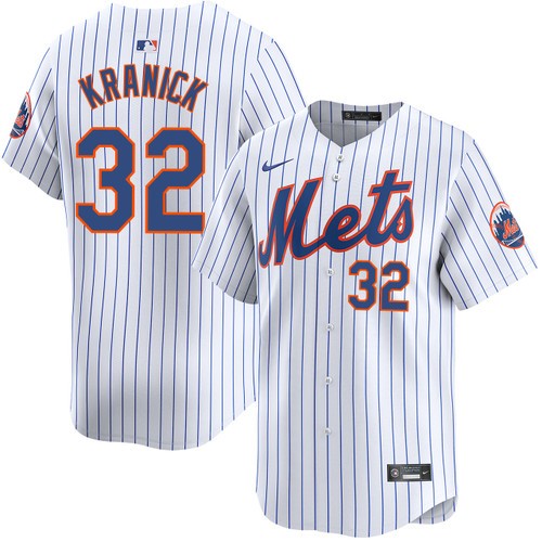 Men's Nike Max Kranick New York Mets Home White Limited Jersey