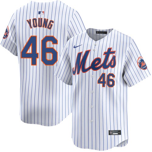 Men's Nike Alex Young New York Mets Home White Limited Jersey