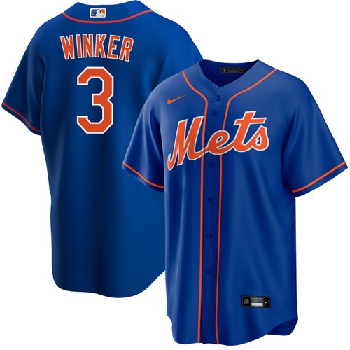 Men's Nike Jesse Winker New York Mets Alternate Royal Jersey