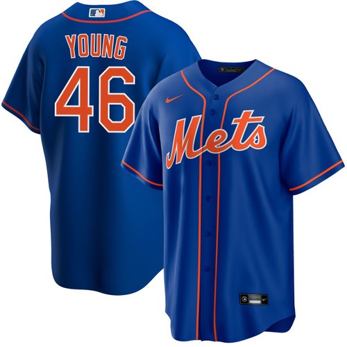 Men's Nike Alex Young New York Mets Alternate Royal Jersey