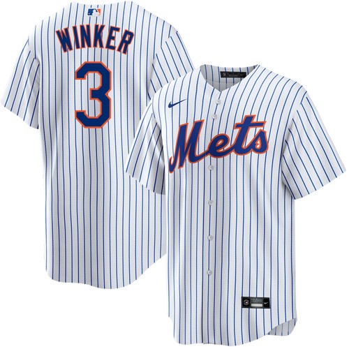 Men's Nike Jesse Winker New York Mets Home White Jersey