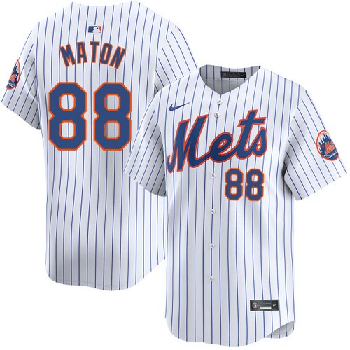 Men's Nike Phil Maton New York Mets Home White Limited Jersey