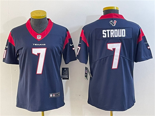 Women's Houston Texans #7 C.J. Stroud Navy Vapor Untouchable Limited Stitched Jersey(Run Small)