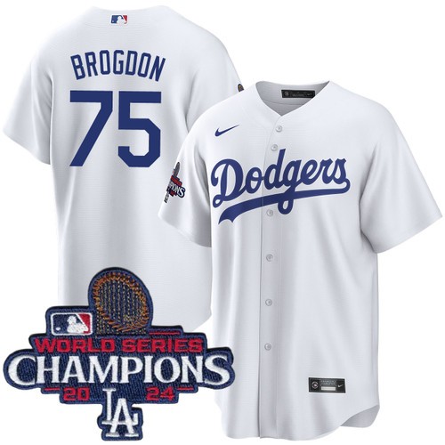 Youth Connor Brogdon Los Angeles Dodgers Nike Home White World Series Champions Jersey