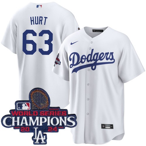 Youth Kyle Hurt Los Angeles Dodgers Nike Home White World Series Champions Jersey