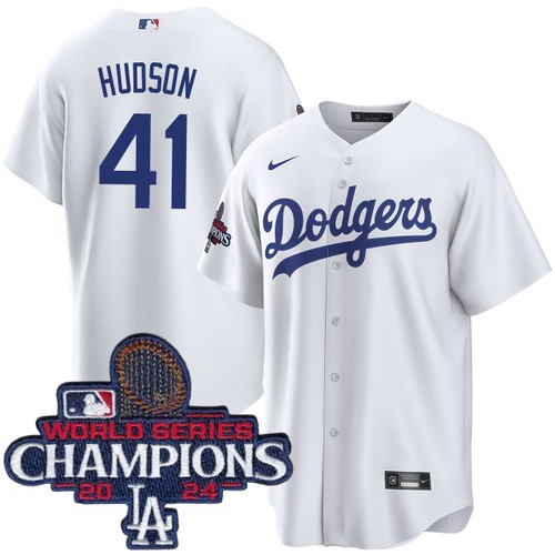 Youth Daniel Hudson Los Angeles Dodgers Nike Home White World Series Champions Jersey