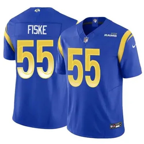 Youth Los Angeles Rams #55 Braden Fiske Vapor F.U.S.E. Limited Royal Stitched Football Jersey