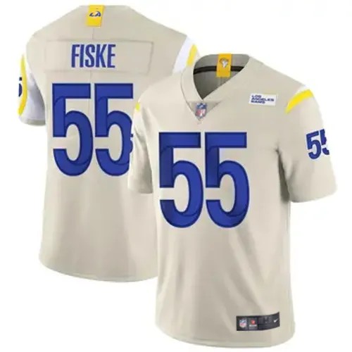 Youth Los Angeles Rams #55 Braden Fiske Vapor Limited Bone Stitched Football Jersey