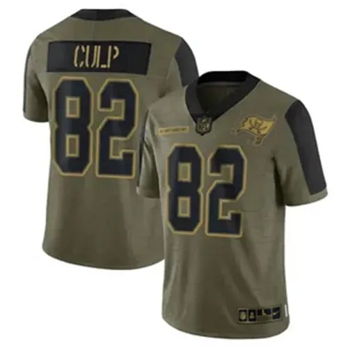 Men's Tampa Bay Buccaneers Nike #82 Devin Culp Vapor Limited 2021 Salute to Service Olive Stitched NFL Jersey