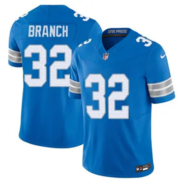 Men's Detroit Lions #32 Brian Branch Vapor F.U.S.E. Limited Blue Nike Stitched NFL Jersey