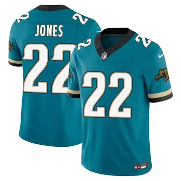 Youth Jacksonville Jaguars #22 Jarrian Jones Vapor F.U.S.E. Limited Throwback Teal Nike Stitched NFL Jersey