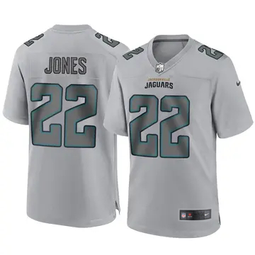 Men's Jacksonville Jaguars #22 Jarrian Jones Atmosphere Fashion Limited Gray Nike Stitched NFL Jersey