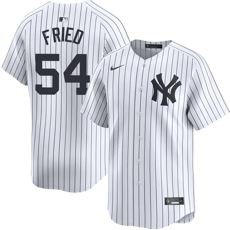 Youth New York Yankees #54 Max Fried Home White Stitched Nike Limited Jersey