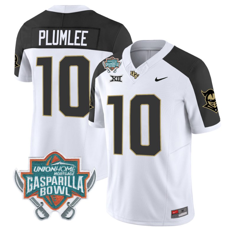 Men's Nike John Rhys Plumlee Jersey #10 UCF Knights Unionhome Patch Vapor Football Stitched Inverted