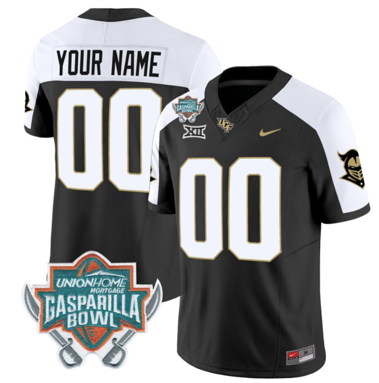 Men's Nike Custom UCF Knights Jersey Name and Number Unionhome Patch Vapor Football Stitched Alternate