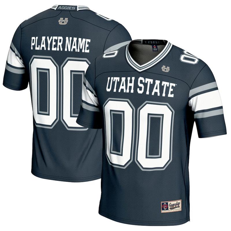 Men's Custom Utah State Aggies GameDay Greats NIL Football Jersey - Navy