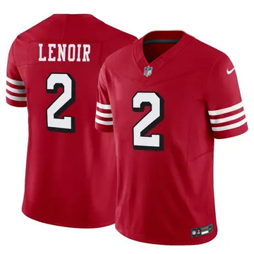 Men's San Francisco 49ers #2 Deommodore Lenoir Scarlet Alternate F.U.S.E. Vapor Limited Stitched Jersey