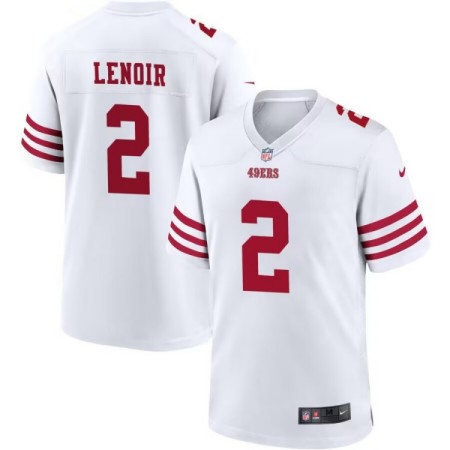 Men's San Francisco 49ers #2 Deommodore Lenoir White Vapor Untouchable Limited Stitched Jersey