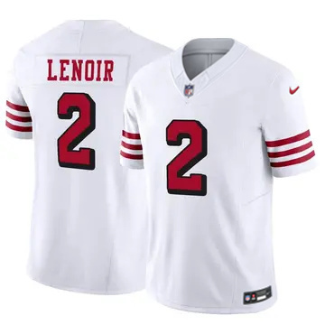 Men's San Francisco 49ers #2 Deommodore Lenoir White Alternate F.U.S.E. Vapor Limited Stitched Jersey