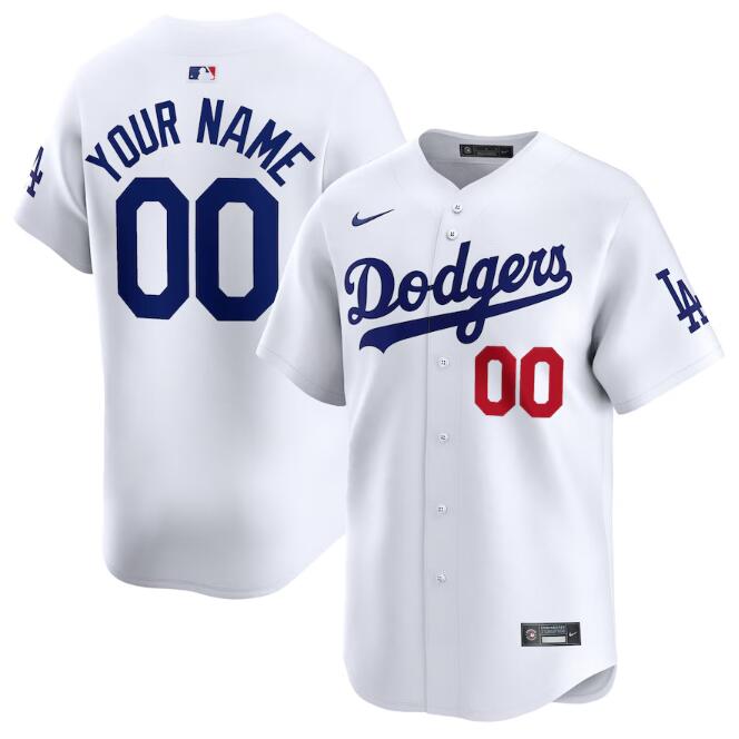 Youth Los Angeles Dodgers ACTIVE PLAYER Custom White 2024 Home Limited Stitched Baseball Jersey